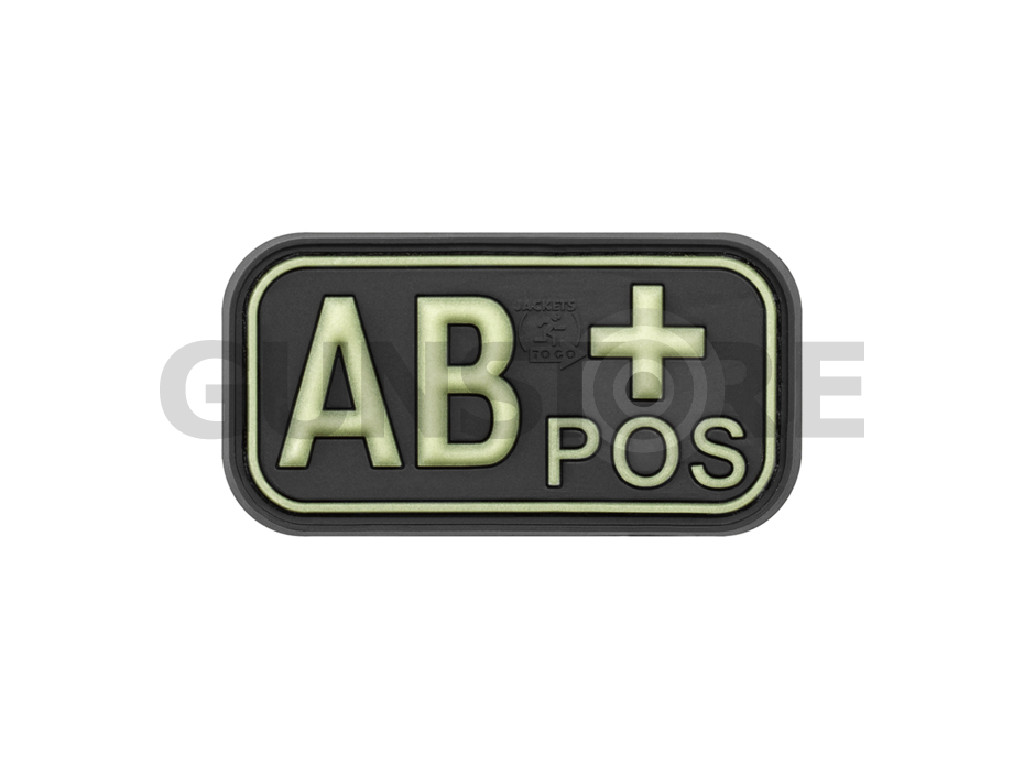 Bloodtype Rubber Patch AB Pos