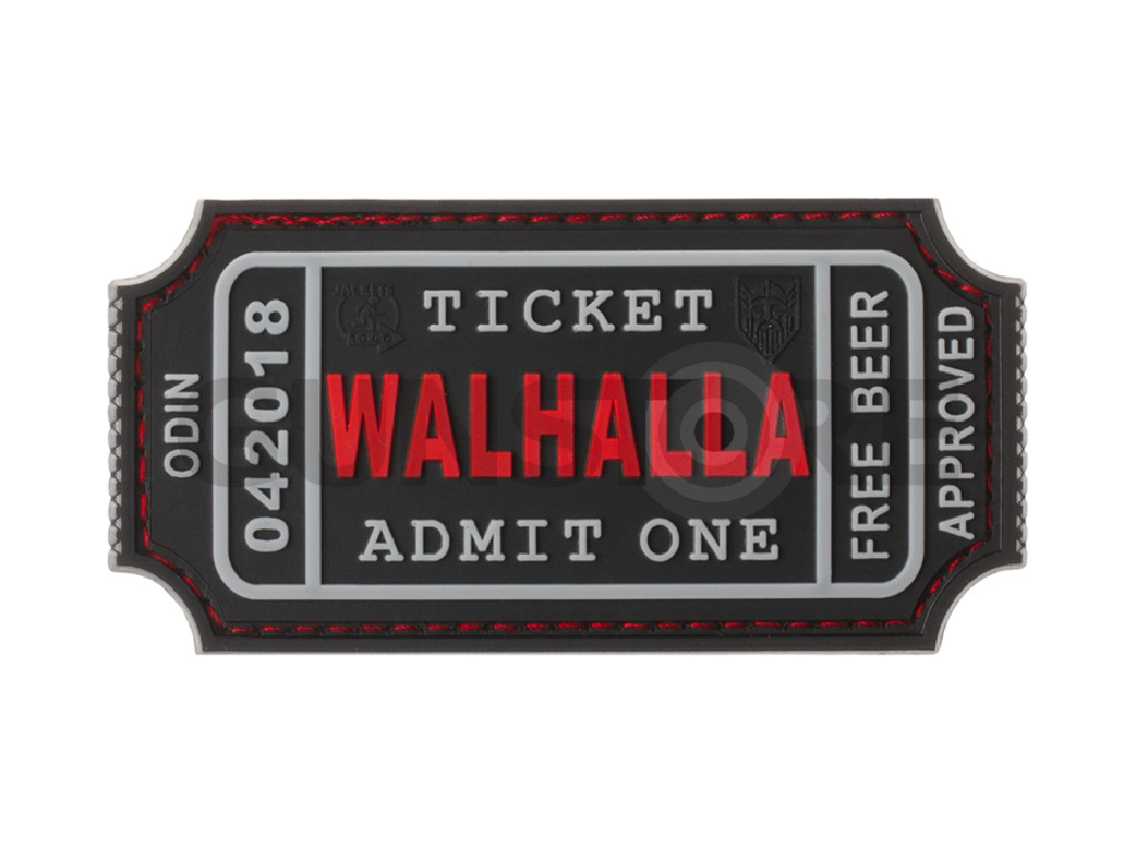 Large Walhalla Ticket Rubber Patch