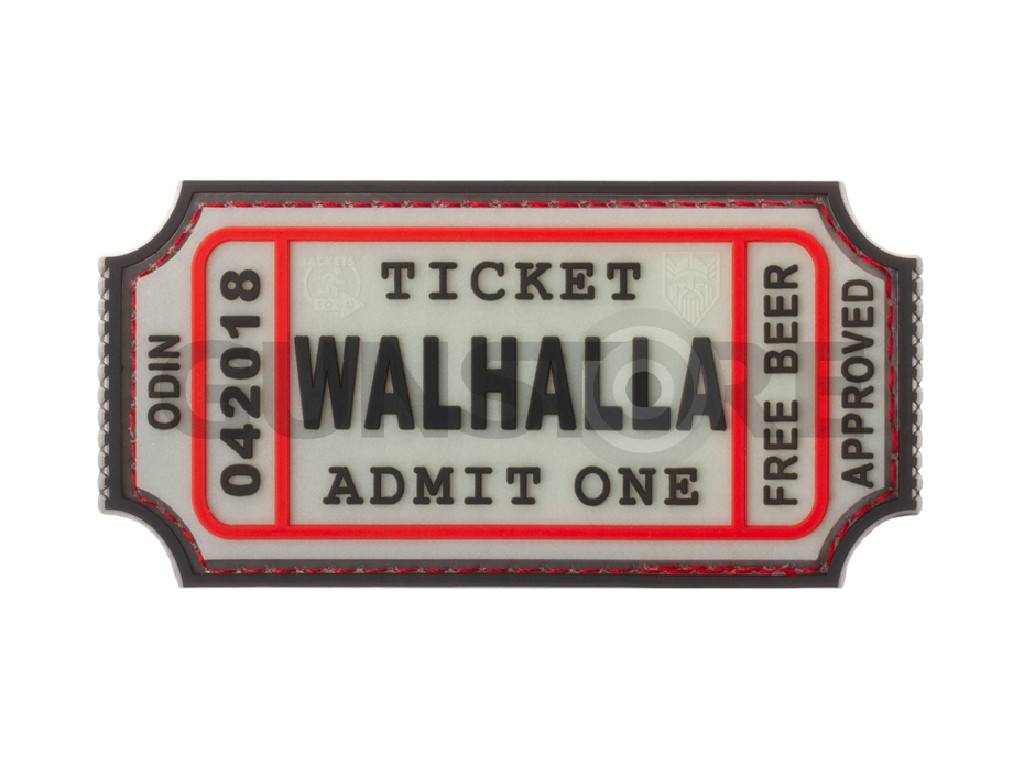 Large Walhalla Ticket Rubber Patch