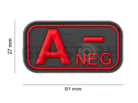 Bloodtype Rubber Patch A Neg 3