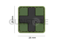 Red Cross Rubber Patch 25mm 3