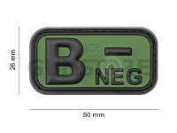 Bloodtype Rubber Patch B Neg 3