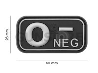 Bloodtype Rubber Patch 0 Neg 3