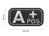 Bloodtype Rubber Patch A Pos 3