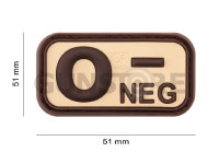 Bloodtype Rubber Patch 0 Neg 3