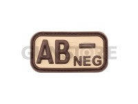 Bloodtype Rubber Patch AB Neg 0