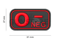 Bloodtype Rubber Patch 0 Neg 3