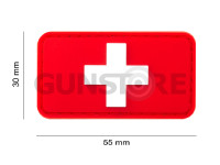 Swiss Flag Rubber Patch 3