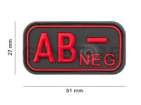 Bloodtype Rubber Patch AB Neg 3