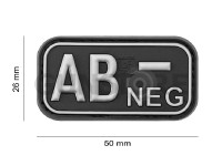 Bloodtype Rubber Patch AB Neg 3