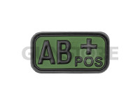 Bloodtype Rubber Patch AB Pos