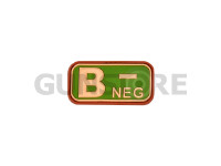 Bloodtype Rubber Patch B Neg 0