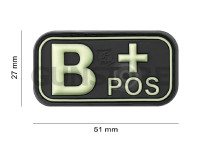 Bloodtype Rubber Patch B Pos 3