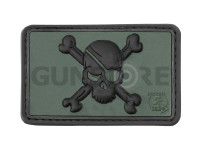 Pirate Skull Rubber Patch 0