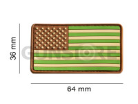 US Flag Rubber Patch 1