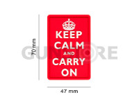 Keep Calm Rubber Patch 1