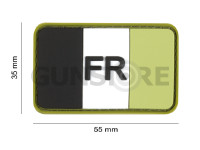 France Flag Rubber Patch 1