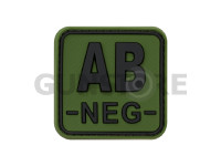 Bloodtype Square Rubber Patch AB Neg 0