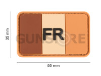 France Flag Rubber Patch 1