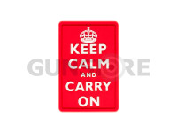 Keep Calm Rubber Patch 0