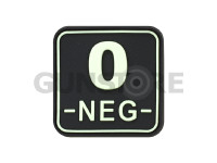 Bloodtype Square Rubber Patch 0 Neg