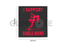 I Support Single Mums Rubber Patch 3