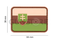 Slovakia Flag Rubber Patch 1