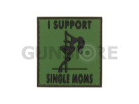 I Support Single Mums Rubber Patch 0