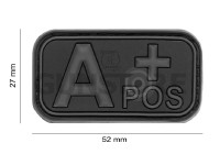 Bloodtype Rubber Patch A Pos 1