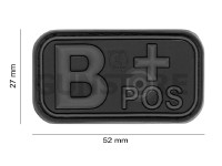 Bloodtype Rubber Patch B Pos 1