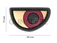 Angry Eyes Rubber Patch 1