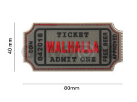 Large Walhalla Ticket Rubber Patch 3