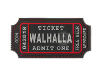 Large Walhalla Ticket Rubber Patch 0