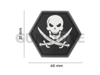 No Fear Pirate Rubber Patch 3