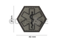 Paramedic Hexagon Rubber Patch 3