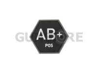 Bloodgroup Hexagon Rubber Patch AB Pos