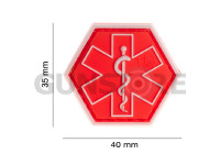 Paramedic Hexagon Rubber Patch 2