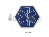 Paramedic Hexagon Rubber Patch 3