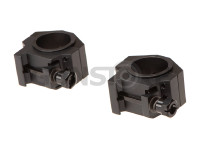 30mm / 25.4mm Tactical Mounting Rings - Low Height 2