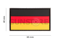 German Flag Blank Rubber Patch 4