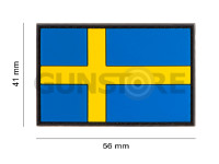 Sweden Flag Rubber Patch 4