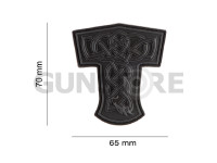 Thors Hammer Dragon Rubber Patch 4