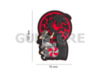 3D Viking Dragon Rubber Patch 4