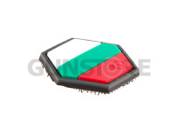 Hexagon Bulgarian Flag Rubber Patch 2