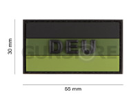 Small German Flag Rubber Patch 4