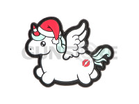 Christmas Unicorn Rubber Patch 0
