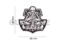 Ghost Ship Skull Rubber Patch 4